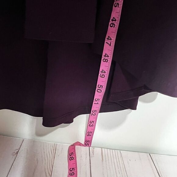 Chaps Purple Side Ruched Tank MIDI Long Dress - Picture 6 of 10